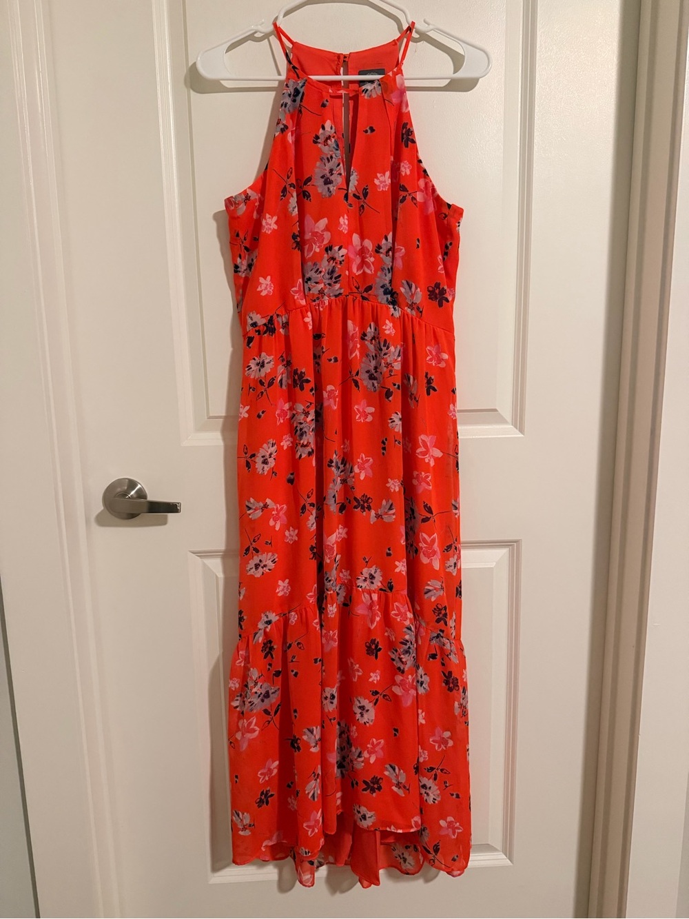 NWOT - Vince Camuto Halter Maxi Dress - Size 6 - Coral